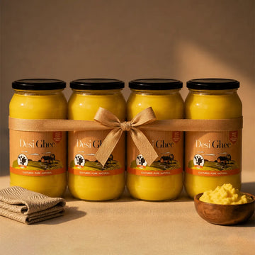 Desi Cow Ghee Mega Pack (4 Glass Jars)